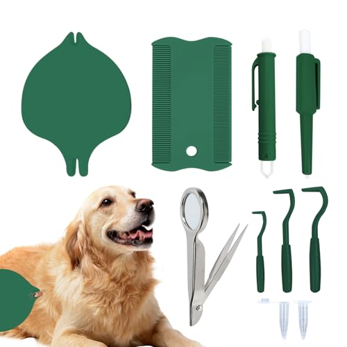 Zestivra Zeckenentfernungswerkzeug, Kätzchen-Flohzieher-Set – tragbares Floh- und Zeckenentferner-Werkzeug-Set für Zuhause, Reisen, Haushalt, mehrere Haustiere Zestivra Zeckenentfernungswerkzeug, Kätzchen-Flohzieher-Set – tragbares Floh- und Zeckenentferner-Werkzeug-Set für Zuhause, Reisen, Haushalt, mehrere Haustiere von Zestivra