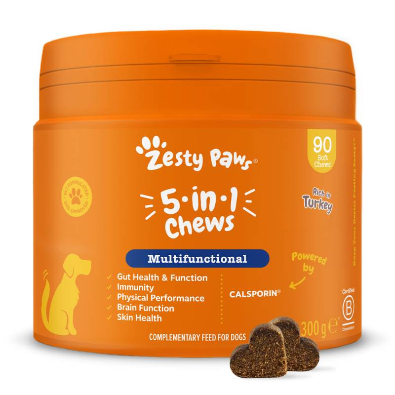 Zesty Paws 5-in-1 Chews Truthahn - 90 Kautabletten von Zesty Paws