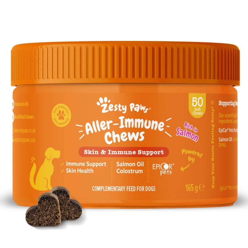 Zesty Paws Aller-Immune Chews Lachs - 50 Kautabletten Zesty Paws Aller-Immune Chews Lachs - 50 Kautabletten von Zesty Paws