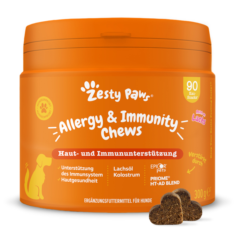 Zesty Paws Allergy & Immunity Chews Lachs - Sparpaket: 2 x 90 Kautabletten Zesty Paws Allergy & Immunity Chews Lachs - Sparpaket: 2 x 90 Kautabletten von Zesty Paws