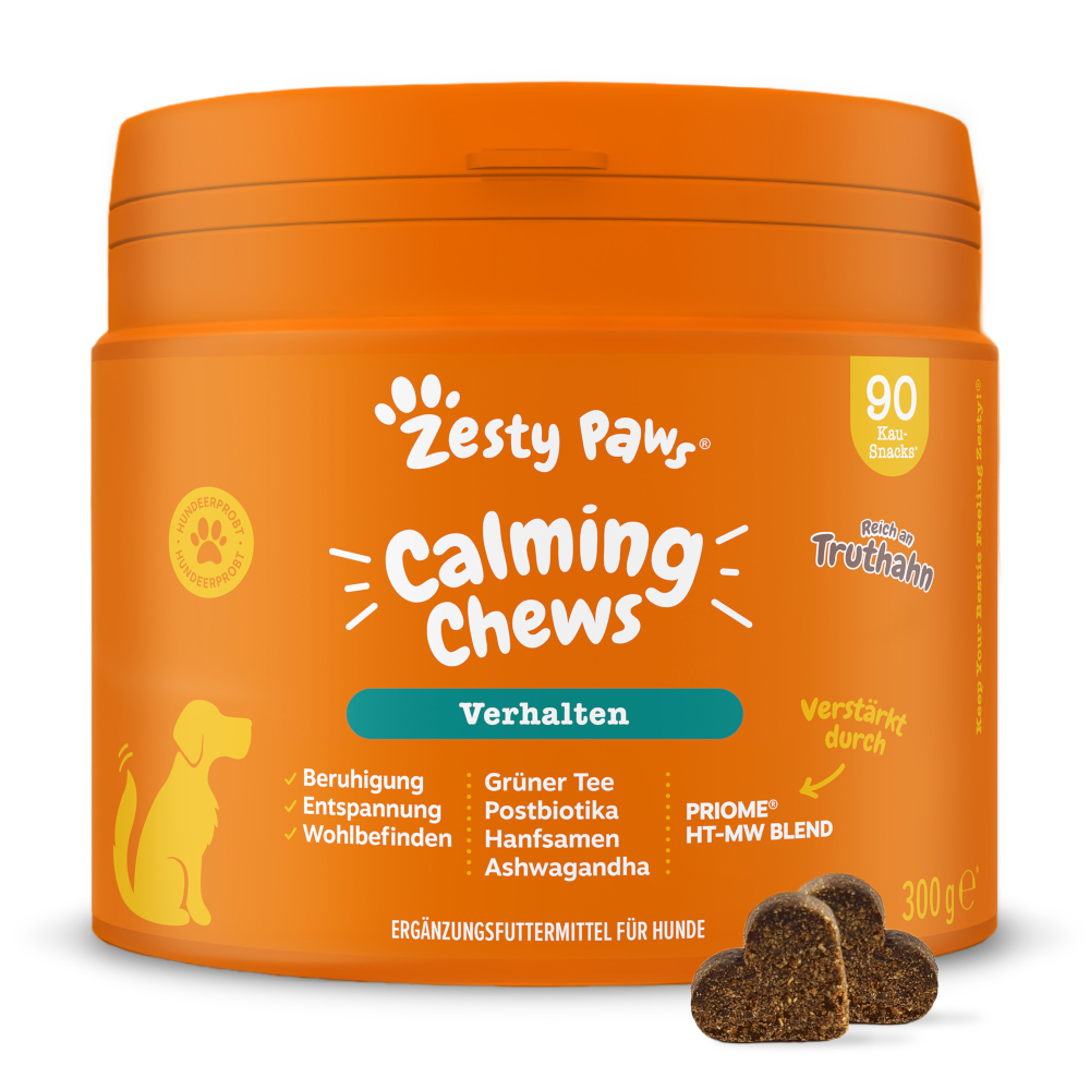 Zesty Paws Calming Chews Truthahn - Sparpaket: 2 x 90 Kautabletten Zesty Paws Calming Chews Truthahn - Sparpaket: 2 x 90 Kautabletten von Zesty Paws