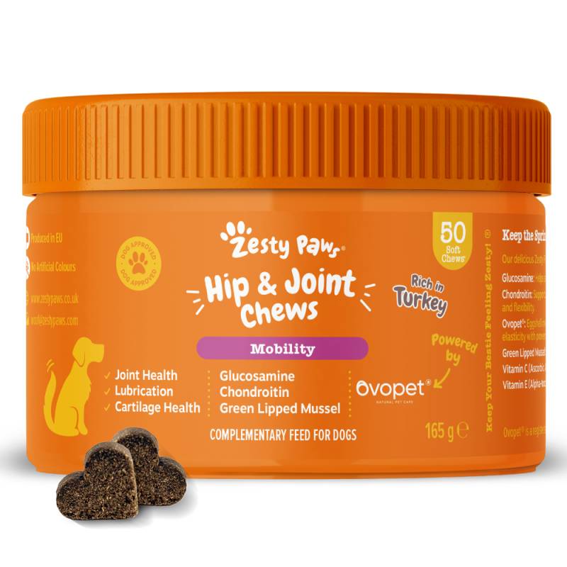 Zesty Paws Hip & Joint Chews Truthahn - Sparpaket: 2 x 50 Kautabletten Zesty Paws Hip & Joint Chews Truthahn - Sparpaket: 2 x 50 Kautabletten von Zesty Paws