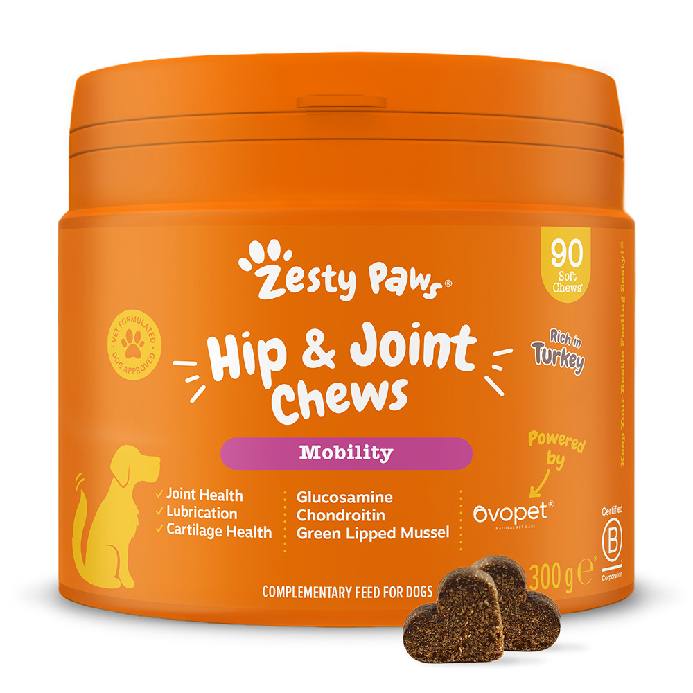 Zesty Paws Hip & Joint Chews Truthahn - Sparpaket: 2 x 90 Kautabletten von Zesty Paws
