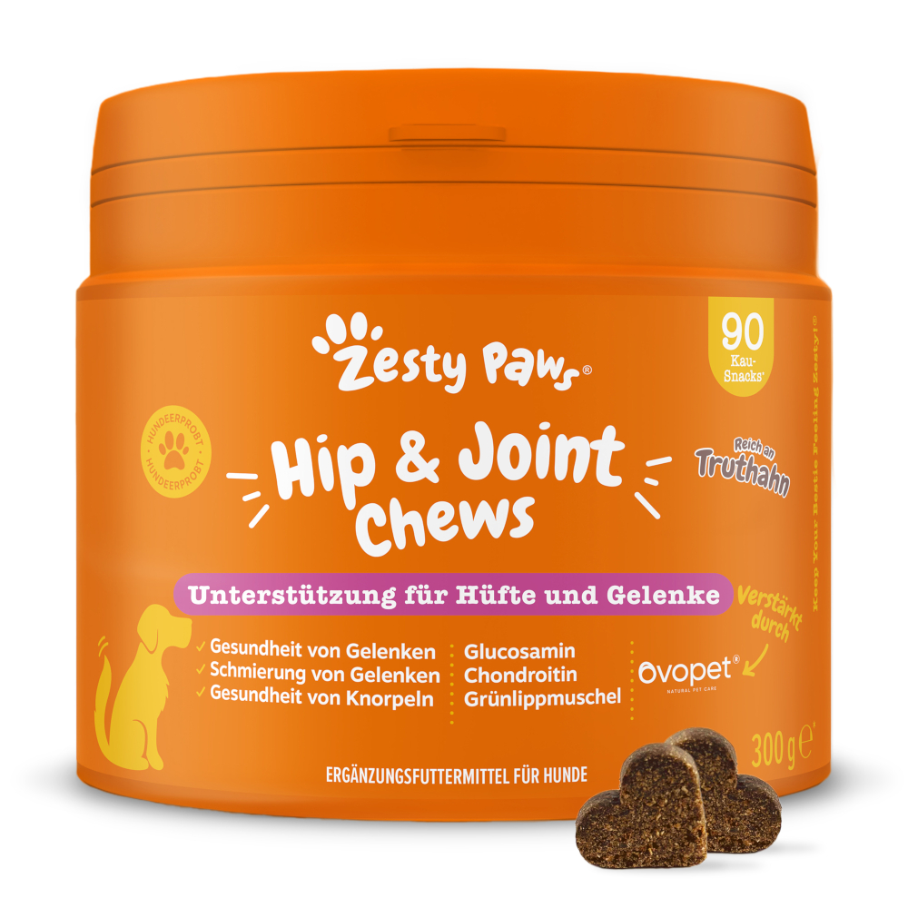 Zesty Paws Hip & Joint Chews Truthahn - Sparpaket: 2 x 90 Kautabletten von Zesty Paws