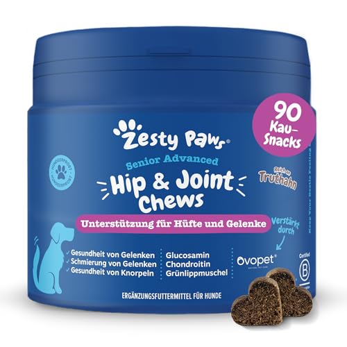 Zesty Paws Kausnacks für Hüft- und Gelenkbeweglichkeit (Truthahn - Seniorenhunde) von Zesty Paws