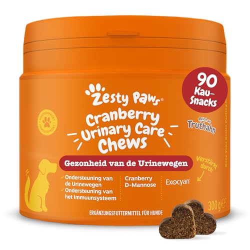 Zesty Paws Cranberry Urinary Care Supplement for Dogs | Cranberry Extract for Dog | Support Urinary Health for Dogs | 90 Count von Zesty Paws