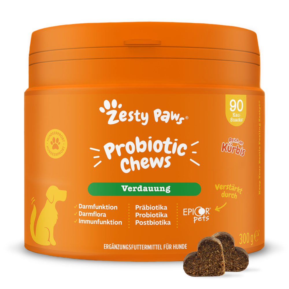 Zesty Paws Probiotic Chews Kürbis - Sparpaket: 2 x 90 Kautabletten Zesty Paws Probiotic Chews Kürbis - Sparpaket: 2 x 90 Kautabletten von Zesty Paws