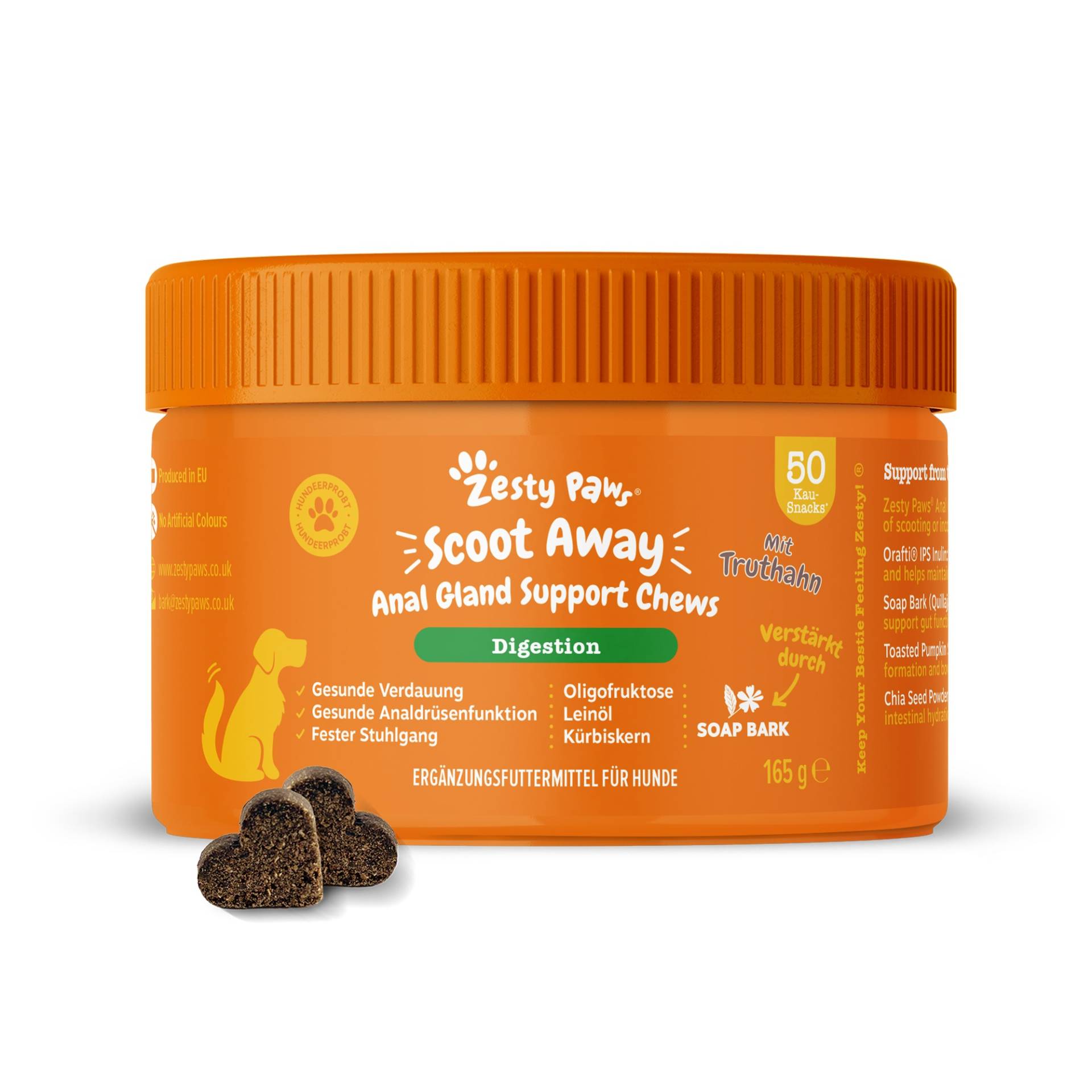 Zesty Paws Scoot Away Anal Gland Support Chews - 50 Kau-Snacks Zesty Paws Scoot Away Anal Gland Support Chews - 50 Kau-Snacks von Zesty Paws