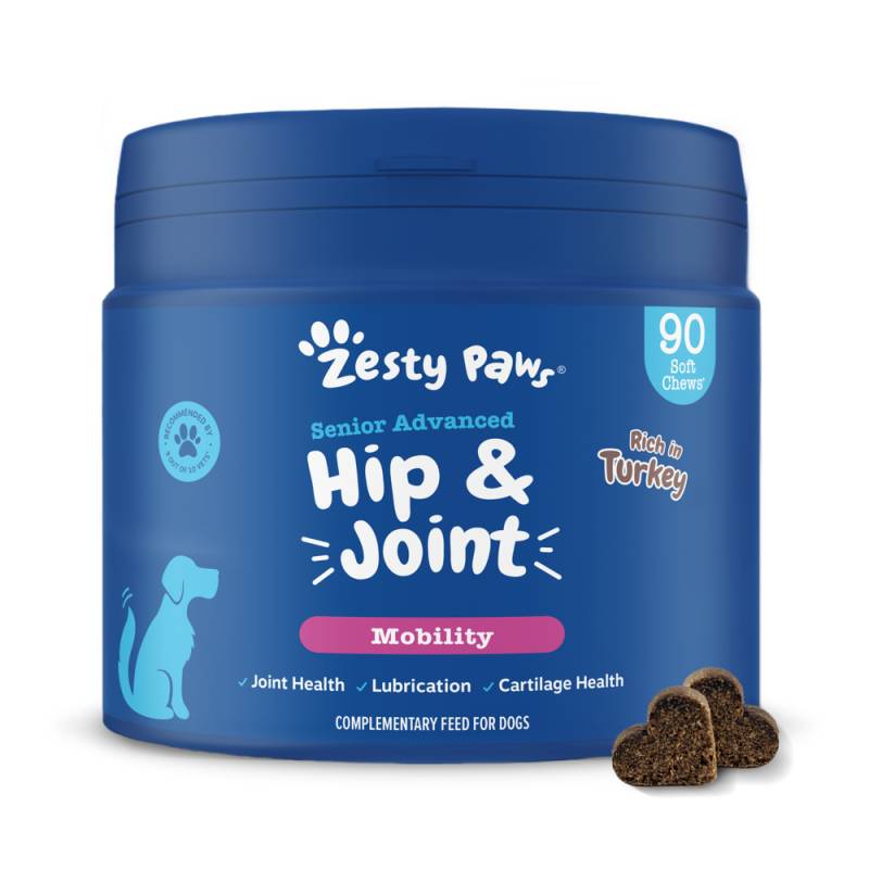 Zesty Paws Senior Hip & Joint Chews Truthahn - 90 Kautabletten Zesty Paws Senior Hip & Joint Chews Truthahn - 90 Kautabletten von Zesty Paws
