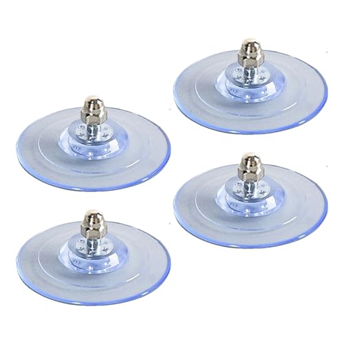 Katzen-Fenstersitz-Saugnapf, 4 Stück Transparente PVC-Saugnapf-Pads, Stark Haftender Ersatz-Saugnapf Für Katzenfenstersitze Und Katzenhängemattenbetten von Zetqhuu