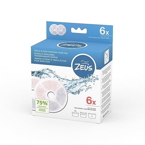 Triple Action, dreifacher Filter für Zeus Hundetrinkbrunnen, Rahmenlos, 6er Pack Triple Action, dreifacher Filter für Zeus Hundetrinkbrunnen, Rahmenlos, 6er Pack von Zeus