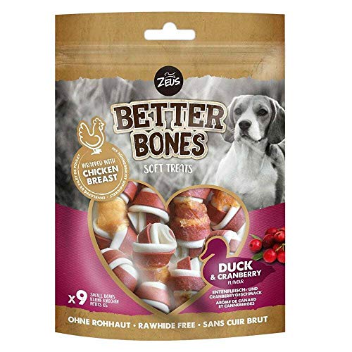 Zeus BetterBones, Kauknochen für Hunde, mit Entenfleisch- und Cranberrygeschmack, 7,5cm von Zeus