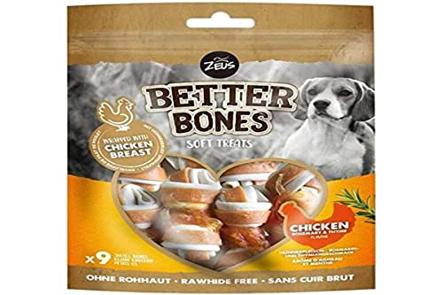 Zeus BetterBones, Kauknochen für Hunde, umwickelt mit Hühnerfleisch, Rosmarin- und Thymiangeschmack, 7,5cm von Zeus