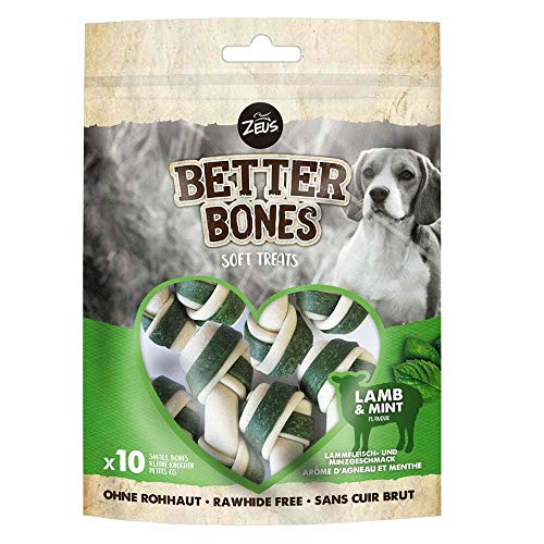 Zeus BetterBones, Kauknochen fuer Hunde, mit Lammfleisch und Minzgeschmack, 7,5cm, 10 Stück (1er Pack) von Fluval