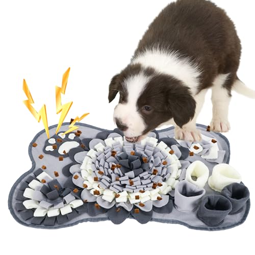 Zevmi Interaktives SchnüFfelteppich und Intelligenzspielzeug füR Hunde: Stressabbau füR Hunde - SchnüFfelmatte Hund, Futtermatte füR Haustiere von Zevmi