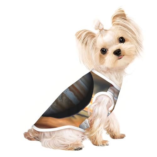 Atmungsaktives ärmelloses Jupiter-Landschaftsdruck-T-Shirt für kleine Haustiere, leichtes Hunde- und Katzen-Outfit, dehnbares Tanktop Atmungsaktives ärmelloses Jupiter-Landschaftsdruck-T-Shirt für kleine Haustiere, leichtes Hunde- und Katzen-Outfit, dehnbares Tanktop von ZhRiYan