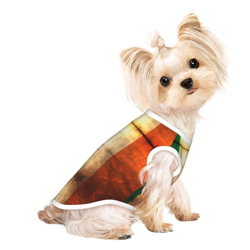 Atmungsaktives ärmelloses Retro-T-Shirt mit irischer Flagge für kleine Haustiere, leichtes Hunde- und Katzen-Outfit, dehnbares Tanktop Atmungsaktives ärmelloses Retro-T-Shirt mit irischer Flagge für kleine Haustiere, leichtes Hunde- und Katzen-Outfit, dehnbares Tanktop von ZhRiYan
