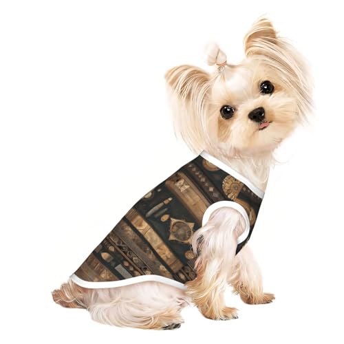 Atmungsaktives ärmelloses T-Shirt im Bohemian-Stil für kleine Haustiere, leichtes Hunde- und Katzen-Outfit, dehnbares Tanktop Atmungsaktives ärmelloses T-Shirt im Bohemian-Stil für kleine Haustiere, leichtes Hunde- und Katzen-Outfit, dehnbares Tanktop von ZhRiYan