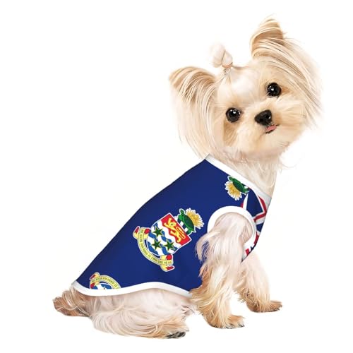 Atmungsaktives ärmelloses T-Shirt mit Flagge der Kaimaninseln für kleine Haustiere, leichtes Hunde- und Katzen-Outfit, dehnbares Tanktop Atmungsaktives ärmelloses T-Shirt mit Flagge der Kaimaninseln für kleine Haustiere, leichtes Hunde- und Katzen-Outfit, dehnbares Tanktop von ZhRiYan