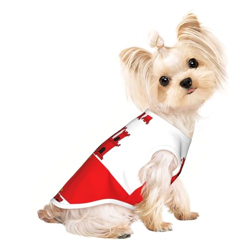 Atmungsaktives ärmelloses T-Shirt mit Flagge von Gibraltar, leichtes Hunde- und Katzenoutfit – dehnbares Tanktop für Haustiere Atmungsaktives ärmelloses T-Shirt mit Flagge von Gibraltar, leichtes Hunde- und Katzenoutfit – dehnbares Tanktop für Haustiere von ZhRiYan