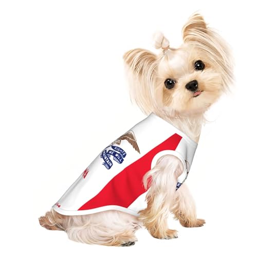 Atmungsaktives ärmelloses T-Shirt mit Iowa Staatsflagge, leichtes Hunde- und Katzenoutfit – dehnbares Tanktop für große Haustiere Atmungsaktives ärmelloses T-Shirt mit Iowa Staatsflagge, leichtes Hunde- und Katzenoutfit – dehnbares Tanktop für große Haustiere von ZhRiYan