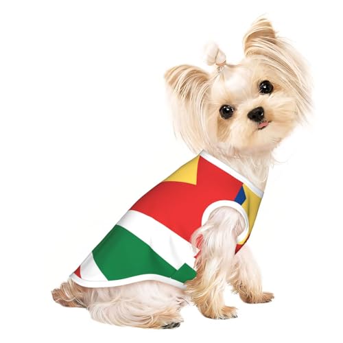 Atmungsaktives ärmelloses T-Shirt mit Seychellen-Aufdruck für kleine Haustiere – leichtes Hunde- und Katzenoutfit – dehnbares Tanktop Atmungsaktives ärmelloses T-Shirt mit Seychellen-Aufdruck für kleine Haustiere – leichtes Hunde- und Katzenoutfit – dehnbares Tanktop von ZhRiYan
