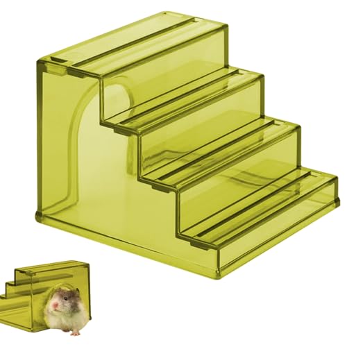 Zhadyu Hamster Klettergerüst | Hamstermöbel,2-in-1 Gehegelandschaft Mit Rutschfesten Spielzeug Für Nager Bewegung Futtersuche Knabberbedürfnisse Nistplatz von Zhadyu