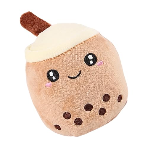 Zhadyu Plüsch-Hundespielzeug,Hundespielzeug gefüllt | Weiches Plüsch-Bubble-Tea-Kissen | Niedliches Kuscheltier, Cartoon-Umarmungskissen für Hund und Katze, Komfort und Spiel Zhadyu Plüsch-Hundespielzeug,Hundespielzeug gefüllt | Weiches Plüsch-Bubble-Tea-Kissen | Niedliches Kuscheltier, Cartoon-Umarmungskissen für Hund und Katze, Komfort und Spiel von Zhadyu