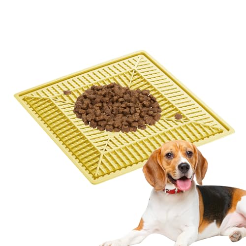 Zhadyu Verlangsamter Futter Napf Für Katzen, Futterspielzeug Mit Saugnäpfen Für Katzen Und Welpen, Rutschfester Silikon Futterteppich Für Kätzchen Drinnen & Draussen Mit Interaktivem Design von Zhadyu