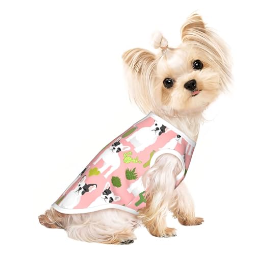L Pet atmungsaktives ärmelloses T-Shirt – Kaktus- und Hunde-Druck, dehnbare Weste, leichtes Tanktop für kleine bis mittelgroße Haustiere L Pet atmungsaktives ärmelloses T-Shirt – Kaktus- und Hunde-Druck, dehnbare Weste, leichtes Tanktop für kleine bis mittelgroße Haustiere von ZhanGM