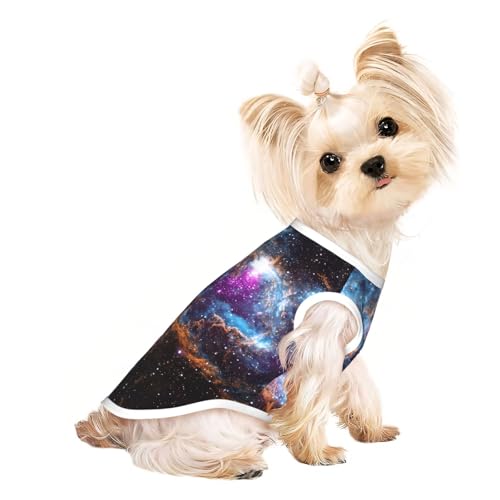 L Pet atmungsaktives ärmelloses T-Shirt – Universum Galaxie Weltraumdruck dehnbare Weste, leichtes Tanktop für kleine bis mittelgroße Haustiere L Pet atmungsaktives ärmelloses T-Shirt – Universum Galaxie Weltraumdruck dehnbare Weste, leichtes Tanktop für kleine bis mittelgroße Haustiere von ZhanGM