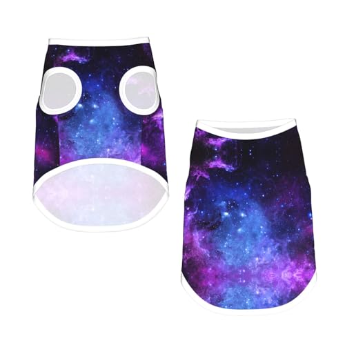 L Pet atmungsaktives ärmelloses T-Shirt – Universum Galaxy Star Space Print dehnbare Weste, leichtes Tanktop für kleine bis mittelgroße Haustiere L Pet atmungsaktives ärmelloses T-Shirt – Universum Galaxy Star Space Print dehnbare Weste, leichtes Tanktop für kleine bis mittelgroße Haustiere von ZhanGM