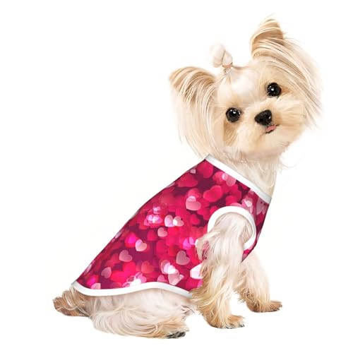 L Pet atmungsaktives ärmelloses T-Shirt – Valentinstag Liebe Herz Druck dehnbare Weste, leichtes Tanktop für kleine bis mittelgroße Haustiere L Pet atmungsaktives ärmelloses T-Shirt – Valentinstag Liebe Herz Druck dehnbare Weste, leichtes Tanktop für kleine bis mittelgroße Haustiere von ZhanGM