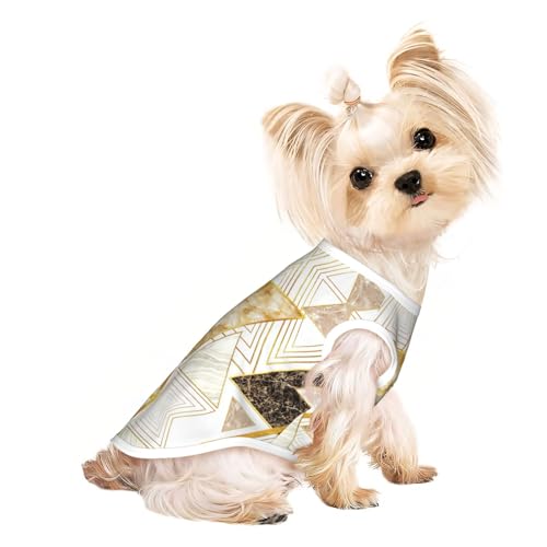 L Pet atmungsaktives ärmelloses T-Shirt – abstraktes geometrisches Muster, dehnbare Weste, leichtes Tanktop für kleine bis mittelgroße Haustiere L Pet atmungsaktives ärmelloses T-Shirt – abstraktes geometrisches Muster, dehnbare Weste, leichtes Tanktop für kleine bis mittelgroße Haustiere von ZhanGM