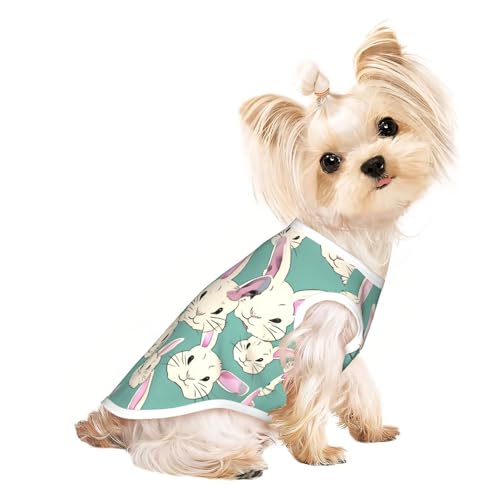 M Pet atmungsaktives ärmelloses T-Shirt – niedlicher Druck, dehnbare Weste, leichtes Tanktop für kleine bis mittelgroße Haustiere M Pet atmungsaktives ärmelloses T-Shirt – niedlicher Druck, dehnbare Weste, leichtes Tanktop für kleine bis mittelgroße Haustiere von ZhanGM