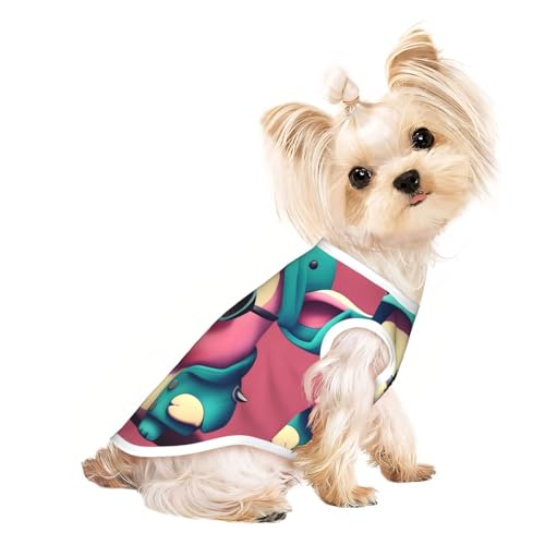 M Pet atmungsaktives ärmelloses T-Shirt – niedlicher Schweine-Druck, dehnbare Weste, leichtes Tanktop für kleine bis mittelgroße Haustiere M Pet atmungsaktives ärmelloses T-Shirt – niedlicher Schweine-Druck, dehnbare Weste, leichtes Tanktop für kleine bis mittelgroße Haustiere von ZhanGM