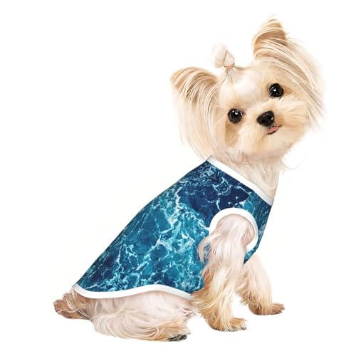 M Pet atmungsaktives ärmelloses T-Shirt – tropischer Ozean-Strand-Themen-Druck, dehnbare Weste, leichtes Tanktop für kleine bis mittelgroße Haustiere M Pet atmungsaktives ärmelloses T-Shirt – tropischer Ozean-Strand-Themen-Druck, dehnbare Weste, leichtes Tanktop für kleine bis mittelgroße Haustiere von ZhanGM