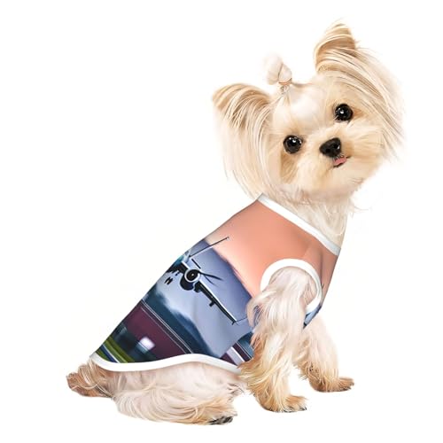 S Pet atmungsaktives ärmelloses T-Shirt – Fliegenflugzeug-Druck, dehnbare Weste, leichtes Tanktop für kleine bis mittelgroße Haustiere S Pet atmungsaktives ärmelloses T-Shirt – Fliegenflugzeug-Druck, dehnbare Weste, leichtes Tanktop für kleine bis mittelgroße Haustiere von ZhanGM