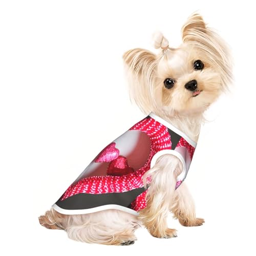 S Pet atmungsaktives ärmelloses T-Shirt – Valentinstag, Herz-Druck, dehnbare Weste, leichtes Tanktop für kleine bis mittelgroße Haustiere S Pet atmungsaktives ärmelloses T-Shirt – Valentinstag, Herz-Druck, dehnbare Weste, leichtes Tanktop für kleine bis mittelgroße Haustiere von ZhanGM