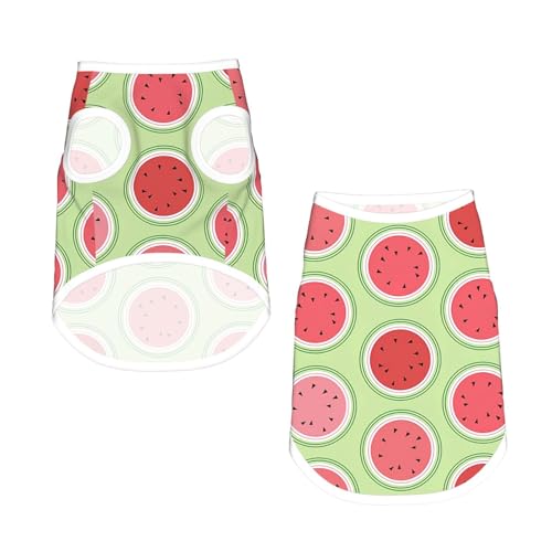S Pet atmungsaktives ärmelloses T-Shirt – Wassermelonen-Grüner Druck, dehnbare Weste, leichtes Tanktop für kleine bis mittelgroße Haustiere S Pet atmungsaktives ärmelloses T-Shirt – Wassermelonen-Grüner Druck, dehnbare Weste, leichtes Tanktop für kleine bis mittelgroße Haustiere von ZhanGM