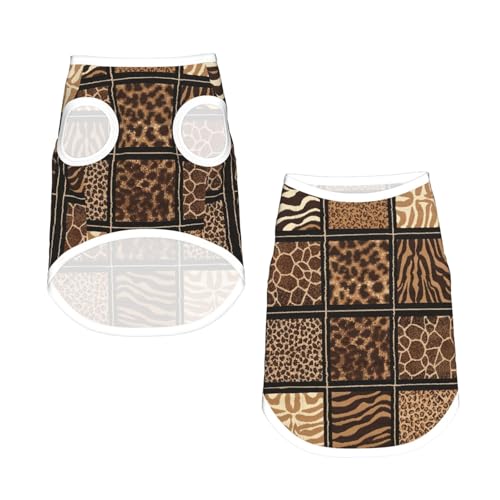 S Pet atmungsaktives ärmelloses T-Shirt – Wilder Zoo-Druck, dehnbare Weste, leichtes Tanktop für kleine bis mittelgroße Haustiere S Pet atmungsaktives ärmelloses T-Shirt – Wilder Zoo-Druck, dehnbare Weste, leichtes Tanktop für kleine bis mittelgroße Haustiere von ZhanGM