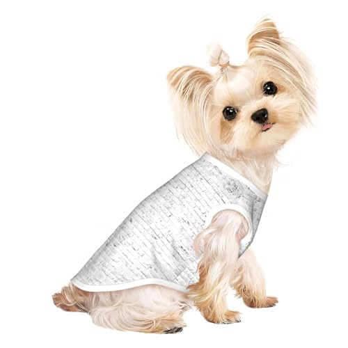 S Pet atmungsaktives ärmelloses T-Shirt - Ziegelmauer Druck dehnbare Weste leichtes Tanktop für kleine bis mittelgroße Haustiere S Pet atmungsaktives ärmelloses T-Shirt - Ziegelmauer Druck dehnbare Weste leichtes Tanktop für kleine bis mittelgroße Haustiere von ZhanGM
