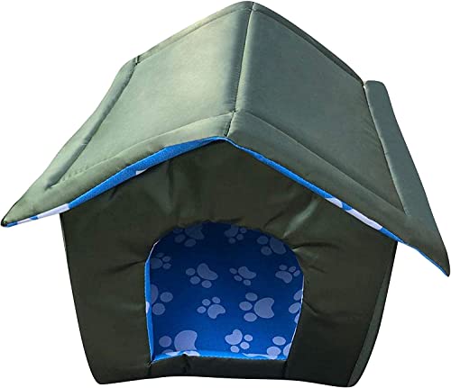 1 x wasserdichtes Katzenhaus für den Außenbereich, faltbares Katzenzelt, für Hunde, Katzen, Kaninchen (Farbe B/S) von ZhangJJJJJJJ