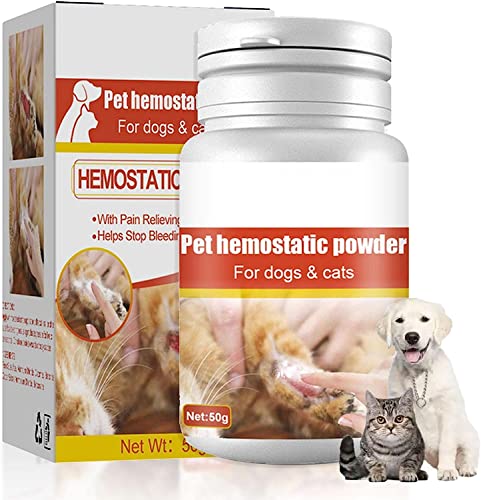 ZhangJJJJJJJ 50 g Blutstopper, Gerinnungspulver für Katze und Hund, Nagelblutstopfen (1 Stück) von ZhangJJJJJJJ