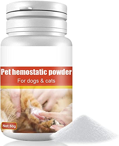 ZhangJJJJJJJ 50 g Blutstopper, Gerinnungspulver für Katze und Hund, Nagelblutstopfen (5 Stück) von ZhangJJJJJJJ