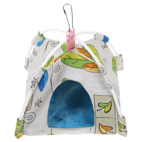 ZhangJJJJJJJ Vogelnest Haus Bett, Papageienhaus Hängematte, Bett, für Aras, Sittiche, Nymphensittiche, Liebe, Käfigzubehör (grünes Blatt) von ZhangJJJJJJJ