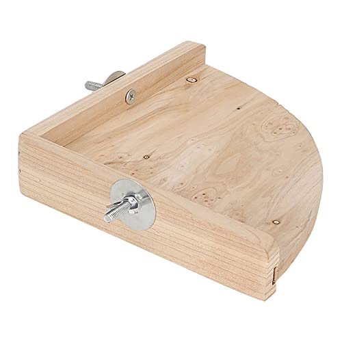 Zhangpu Holzkletterplattform, Rastständer Käfigzubehör für Papagei, Hamster, Chinchillas, Kleines Haustier von Zhangpu