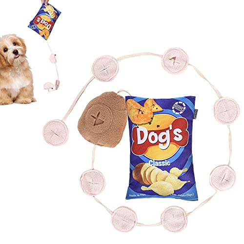 Zhenqi Schnüffelmatte für Hunde Leckerli Puzzle Spielzeug für natürliche Futtersuche Fähigkeiten für Chip und Kartoffelspielzeug von Zhen Qi