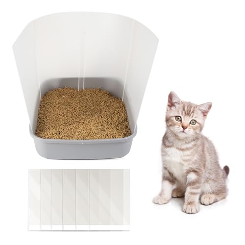 Zhichen Star Katzentoilettenschutz, transparent, mit Anti-Rutsch-Pads für sauberes und ordentliches Zuhause, geeignet für alle Katzentoiletten, Verabschieden Sie sich von Unordnung, Katzenklo nicht im Zhichen Star Katzentoilettenschutz, transparent, mit Anti-Rutsch-Pads für sauberes und ordentliches Zuhause, geeignet für alle Katzentoiletten, Verabschieden Sie sich von Unordnung, Katzenklo nicht im von Zhichen star