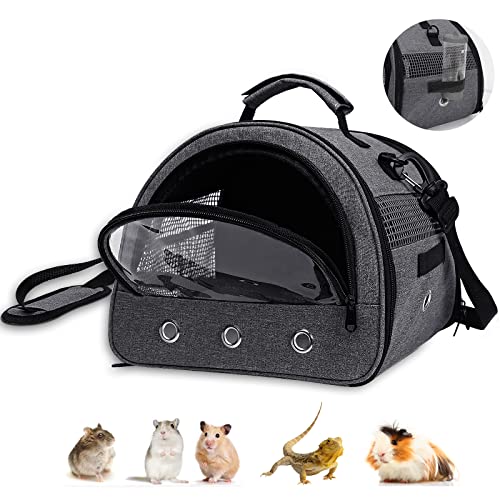 Zhilishu Meerschweinchen-Tragetasche, kleine Haustier-Vogel-Hamster-Tragetasche, Kaninchen-Reise-Tragetasche, Outdoor-Handtasche, atmungsaktive Tragetasche für kleine Tiere mit Wasserflaschenhalter & Zhilishu Meerschweinchen-Tragetasche, kleine Haustier-Vogel-Hamster-Tragetasche, Kaninchen-Reise-Tragetasche, Outdoor-Handtasche, atmungsaktive Tragetasche für kleine Tiere mit Wasserflaschenhalter & von Zhilishu